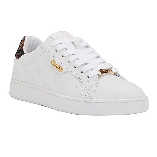 GUESS Damen Renzy Sneaker, Weiss/opulenter Garten, 37 EU von GUESS