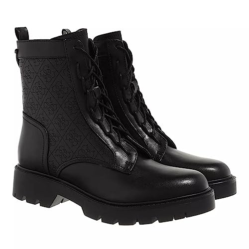 GUESS Damen Schnürstiefelette Raziela schwarz 38 von GUESS
