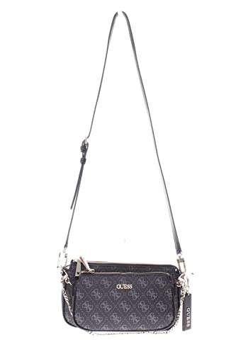 GUESS Damen Schultertasche Arie Double Pouch Crossbody Coal von GUESS