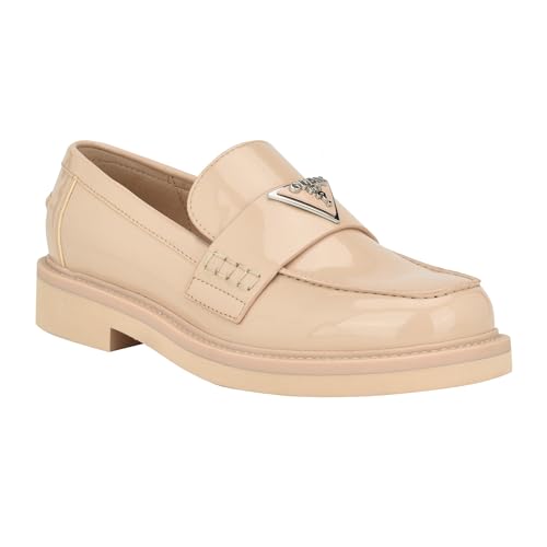 GUESS Damen Shatha Slipper, Light Natural Patent, 42 EU von GUESS
