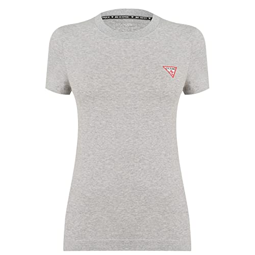 GUESS Damen Shirt hellgrau/weiß/rot/schwarz L von GUESS