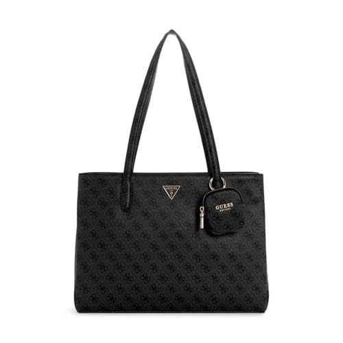 GUESS Damen Power Play Tragetasche Tech Tote, Schultertasche, Kohle-Logo von GUESS