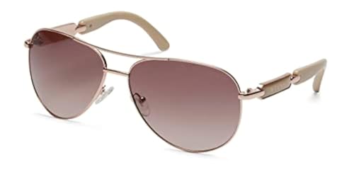GUESS Damen Sonnenbrille aus Metall, Glänzendes Roségold/Farbverlauf Braun, 60mm GUESS Damen Sonnenbrille aus Metall, Glänzendes Roségold/Farbverlauf Braun, 60mm von GUESS