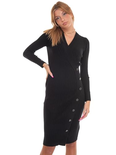 GUESS Damen Strickkleid Cecile schwarz L von GUESS