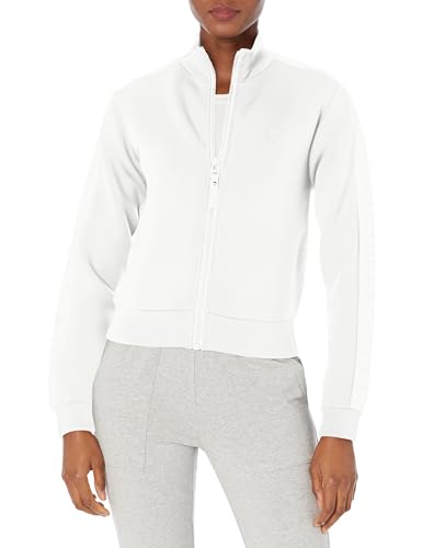 GUESS Damen Sweatjacke Allie Scuba weiß L von GUESS
