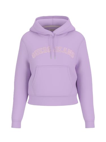 GUESS Damen-Sweatshirt GJ Hood Cropped Collegiate SWE W5GQ22K68I4 7620837068627 - Lila G487 von GUESS