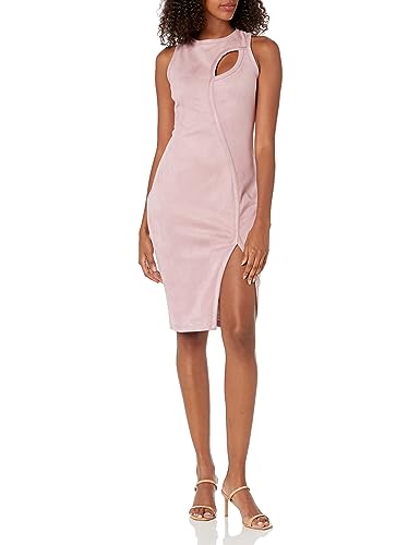 GUESS Damen Tailliertes Tankkleid mit Cutout und Schlitz, Lght Mauve, 38 von GUESS