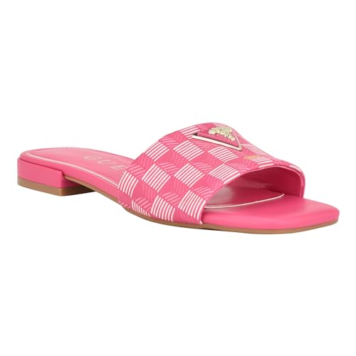 GUESS Damen Gezähmt Flache Sandale, Fuschia Pink 660, 36.5 EU von GUESS