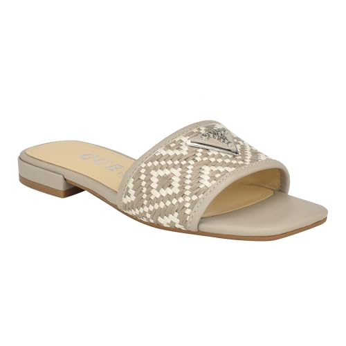 GUESS Damen Tamsen Flache Sandale, Grau/Weiß 030, 38.5 EU GUESS Damen Tamsen Flache Sandale, Grau/Weiß 030, 38.5 EU von GUESS