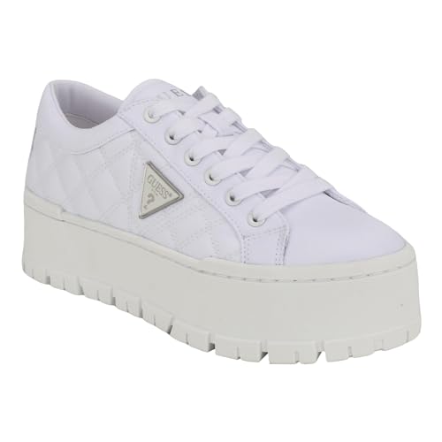 GUESS Damen Tesie Sneaker, Weiß 140, 37.5 EU von GUESS