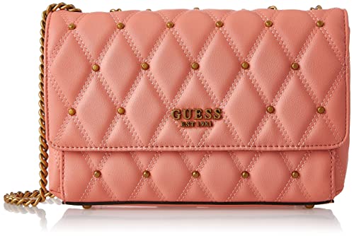 GUESS Damen Triana umwandelbare Umhängetasche, Korallenrot von GUESS