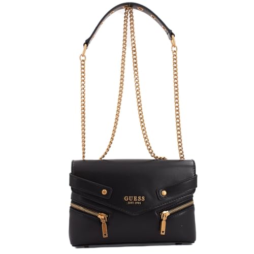 GUESS Damen Trissa Convertible Flap Klappe, Crossbody-Tasche, Schwarz von GUESS