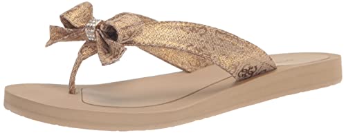 GUESS Damen Tuta Flip-Flop, Gold 710, 38.5 EU von GUESS