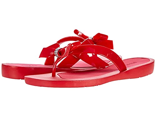 GUESS Damen Tutu Flipflop, Rot/Mehrfarbig, 37.5 EU von GUESS