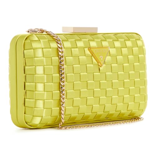 GUESS Damen Twiller Minaudiere, Clutch, Crossbody, Abend, Chartreuse von GUESS