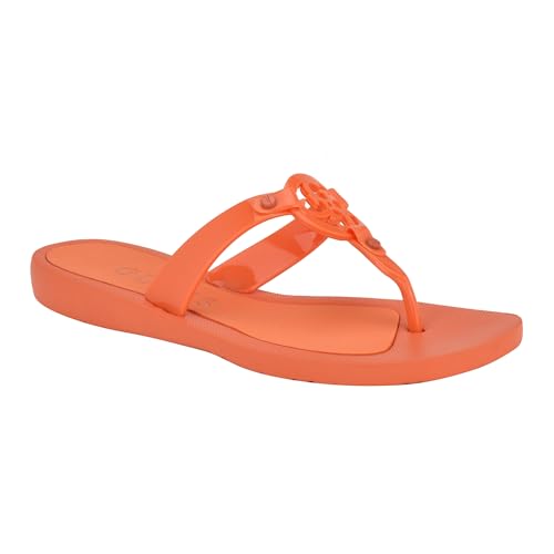 GUESS Damen Tyana Flipflop, Orange 801, 38.5 EU von GUESS