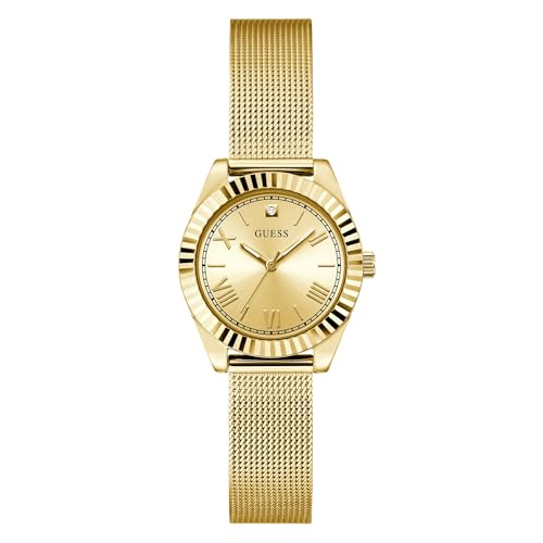 GUESS Damen Uhr Armbanduhr GD Mini Luna GW0842L2 Edelstahl Gold von GUESS