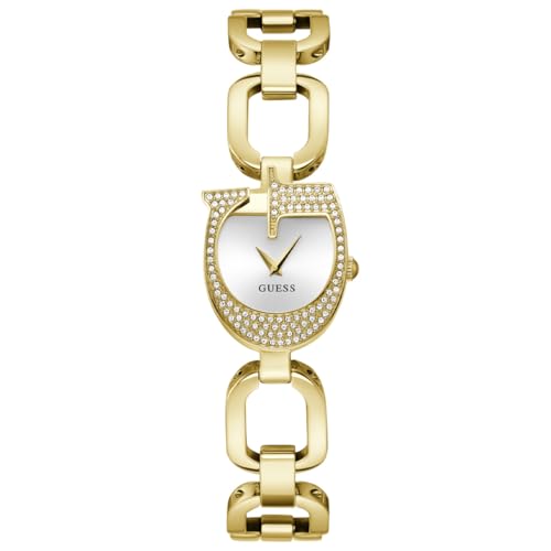 GUESS Damen Uhr Armbanduhr GIA GW0683L2 Edelstahl Gold von GUESS