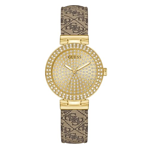 GUESS Damen Uhr Armbanduhr IVY GW0943L2 Leder von GUESS