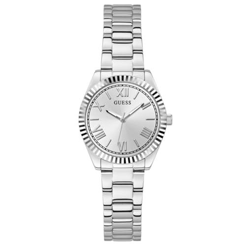 GUESS Damen Uhr Armbanduhr Mini Luna GW0687L1 Edelstahl Silber von GUESS