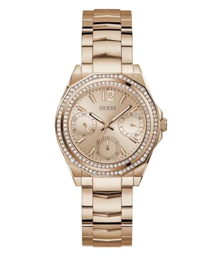 GUESS Damen Uhr Armbanduhr Ritzy GW0685L3 Edelstahl rotgold von GUESS