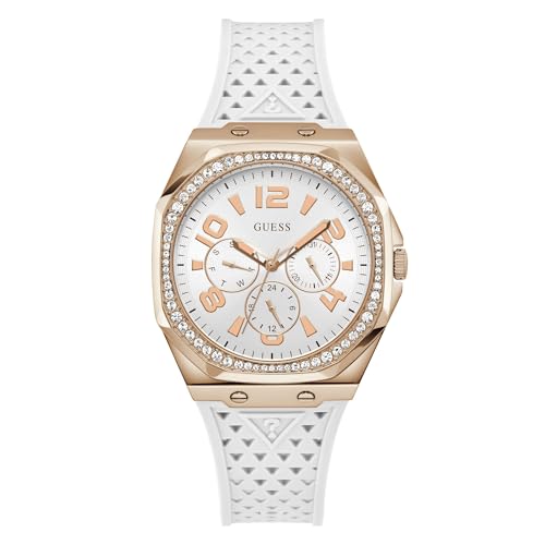 GUESS Damen Uhr Armbanduhr Zest GW0694L3 Silikon von GUESS