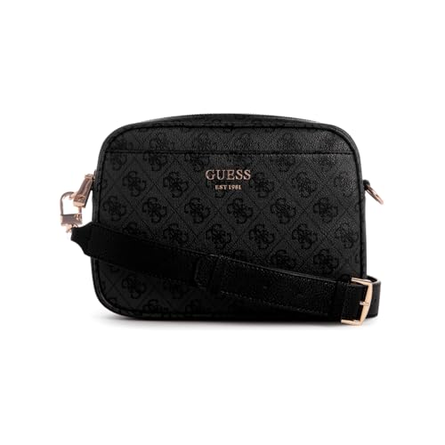 GUESS Damen Vikky II Crossbody Handtasche, Kohle Logo von GUESS