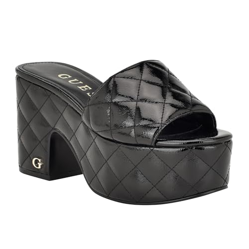 GUESS Damen Yanni Sandale mit Absatz, Schwarz, 38.5 EU von GUESS