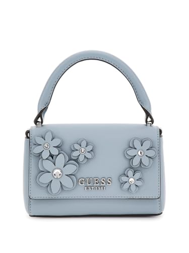 GUESS Damen Zaria Mini Top Handle Flap Tragegriff Oben, Umhängetasche, Schiefer von GUESS