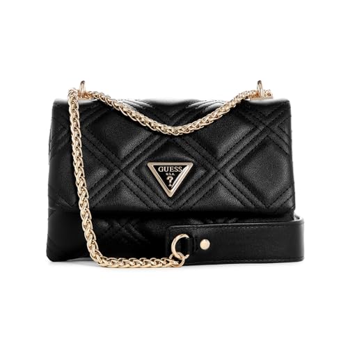 GUESS Damen Deesa Mini Convertible Flap, wandelbare Umhängetasche, Crossbody-Klappe, Schwarz GUESS Damen Deesa Mini Convertible Flap, wandelbare Umhängetasche, Crossbody-Klappe, Schwarz von GUESS