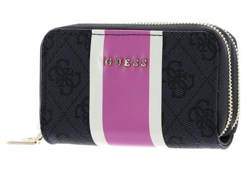 GUESS Double Zip Mini Wallet Coal Logo von GUESS