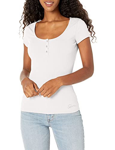 Guess KarLEE - Maglietta da Donna, Bianco, L von GUESS