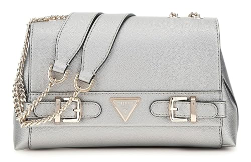 GUESS Eco Ali Convertible Xbody Flap Bag Pewter von GUESS