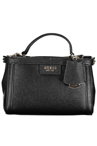 GUESS Eco Angy Small Society Satchel, schwarz(black), Gr. N von GUESS