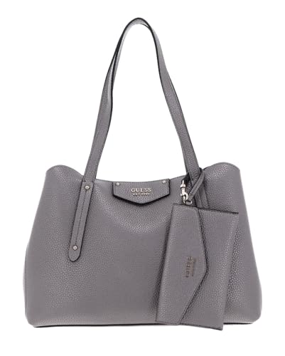 GUESS Eco Brenton Girlfriend Satchel Pewter von GUESS