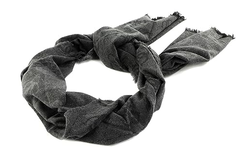 GUESS Eco Brenton Scarf 70x190 Coal Logo von GUESS