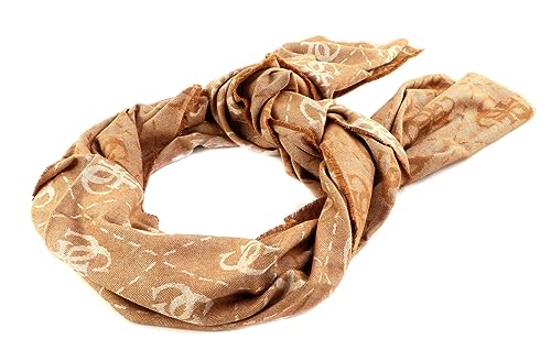 GUESS Eco Brenton Scarf 70x190 Latte Logo von GUESS