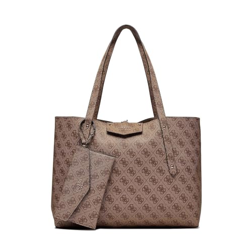 GUESS ECO BRENTON TOTE, beige(lattelogo), Gr. - von GUESS