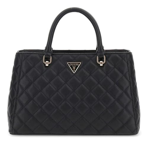 GUESS Eco Carly Girlfriend Satchel Black von GUESS