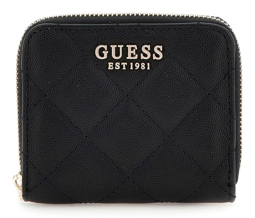 GUESS Eco Carly SLG Small Zip Around Wallet Black von GUESS