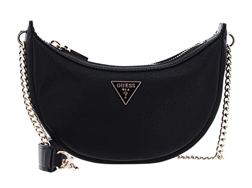 GUESS Eco Craig Mini Crossbody Saddle Bag Black von GUESS