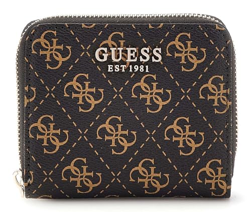 GUESS Eco Erica SLG Small Zip Around Brown Logo GUESS Eco Erica SLG Small Zip Around Brown Logo von GUESS