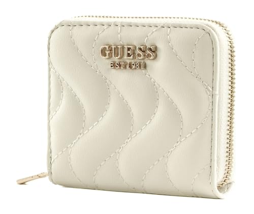 GUESS Eco Mai SLG Small Zip Around Wallet White von GUESS