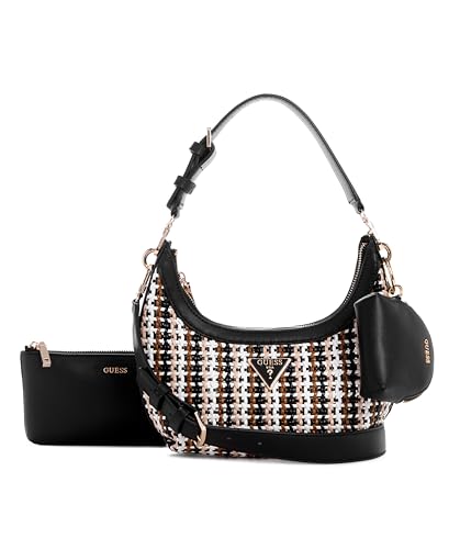 GUESS Emelda Crossbody - Schultertasche mit herausnehmbarer Pouch 26 cm black multi von GUESS