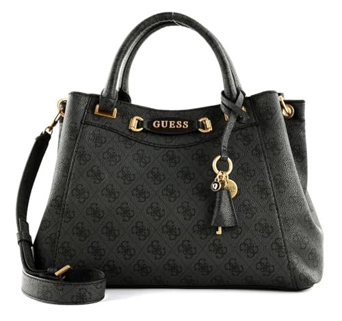 GUESS Emera Logo Girlfriend Satchel Coal Logo von GUESS