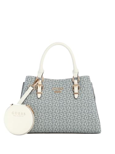 GUESS Factory Damen Aengus Denim Logo Satchel von GUESS