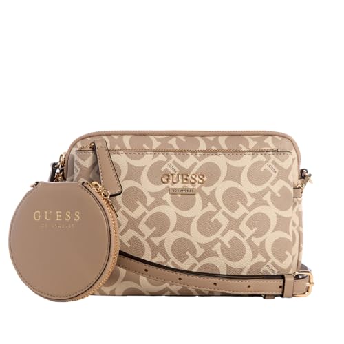 GUESS Factory Damen Aengus Logo Dual-Zip Mini Crossbody von GUESS