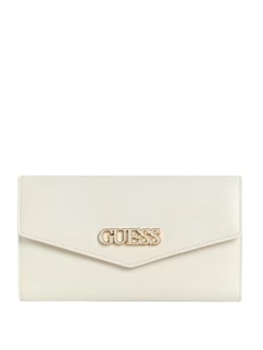 GUESS Factory Damen Hallow Lane Slim Wallet, Weiss/opulenter Garten, Geldbörse von GUESS