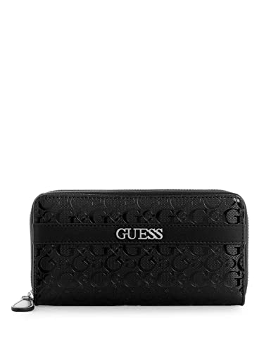 GUESS Factory Ellison Medium Zip Around Wallet, Schwarz, Clutch von GUESS