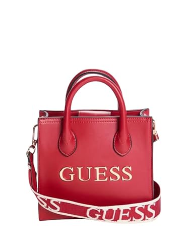 GUESS Factory Irvington Mini Tote für Damen, Rot/Ausflug, einfarbig (Getaway Solids), Umhängetasche von GUESS